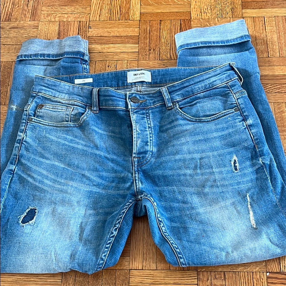 👨‍⚕️👱‍♂️Only & Sons Blue Men's Jeans